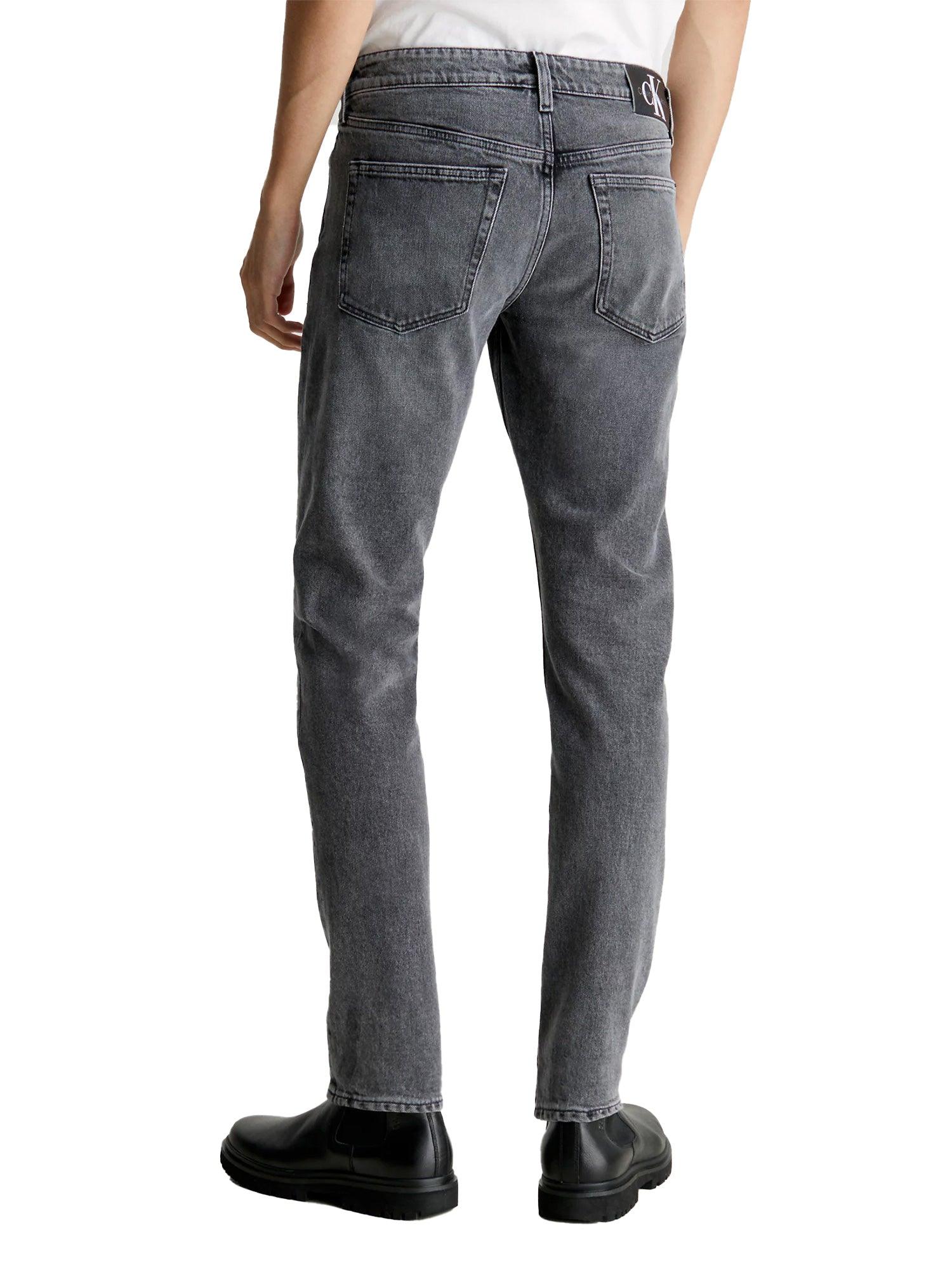 jeans slim taper 
 black denim - CityModa