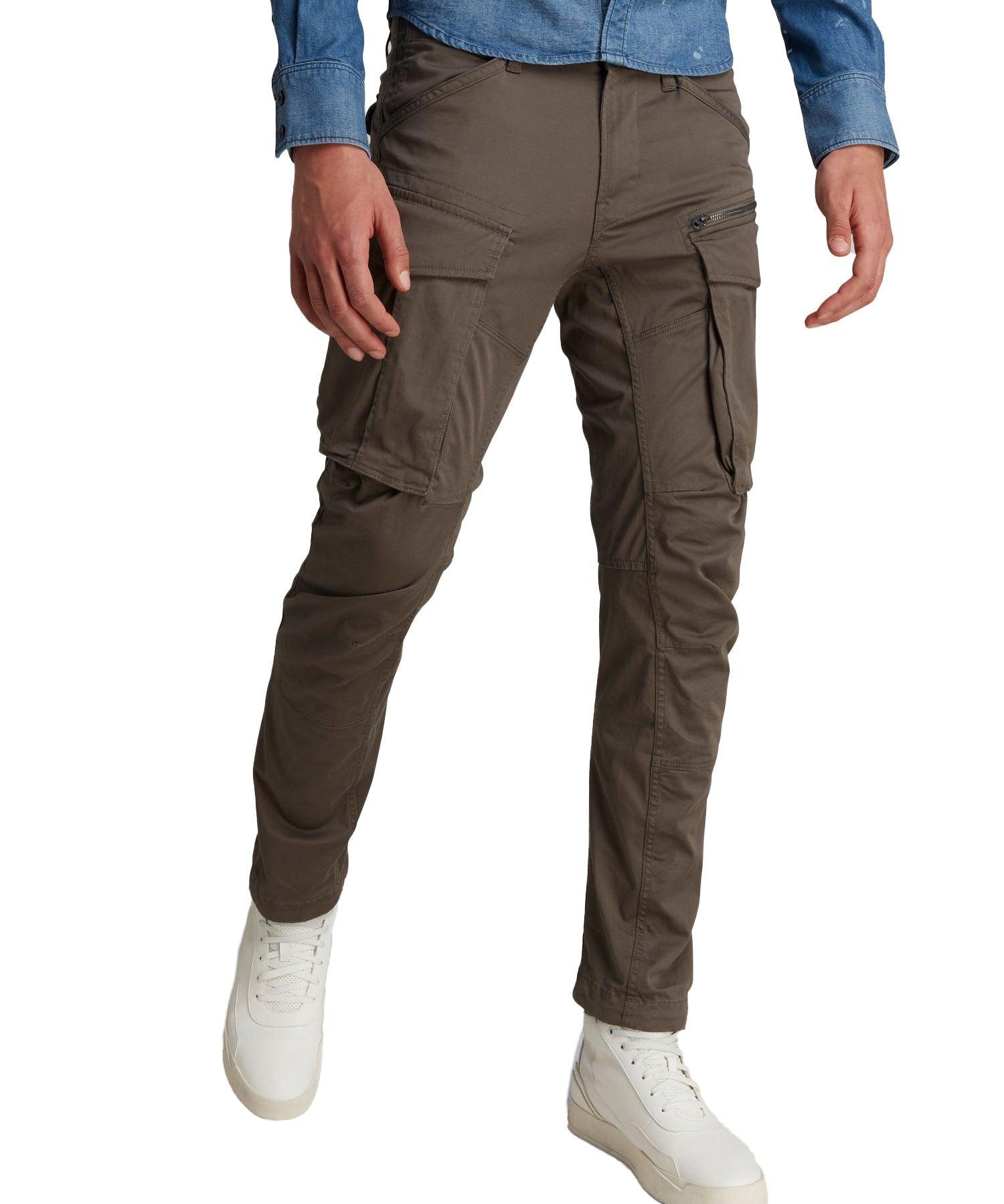 Pantalone Rovic zip 3d regular 
 grigio medio - CityModa