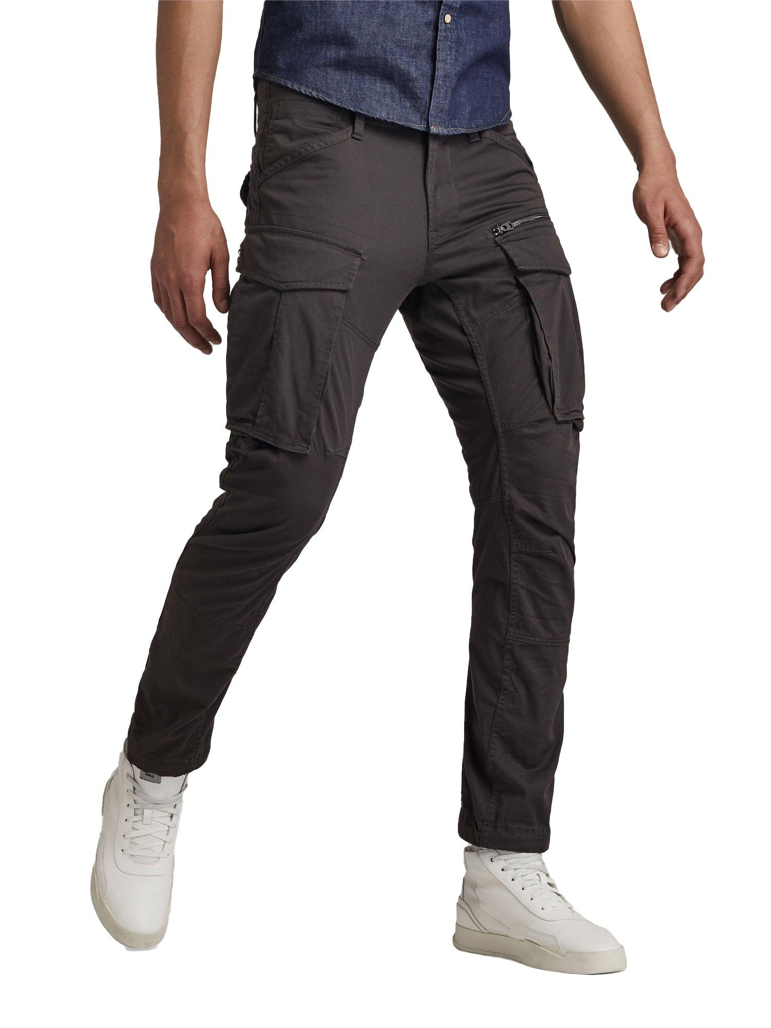 Pantalone Rovic zip 3d regular 
 grigio scuro - CityModa