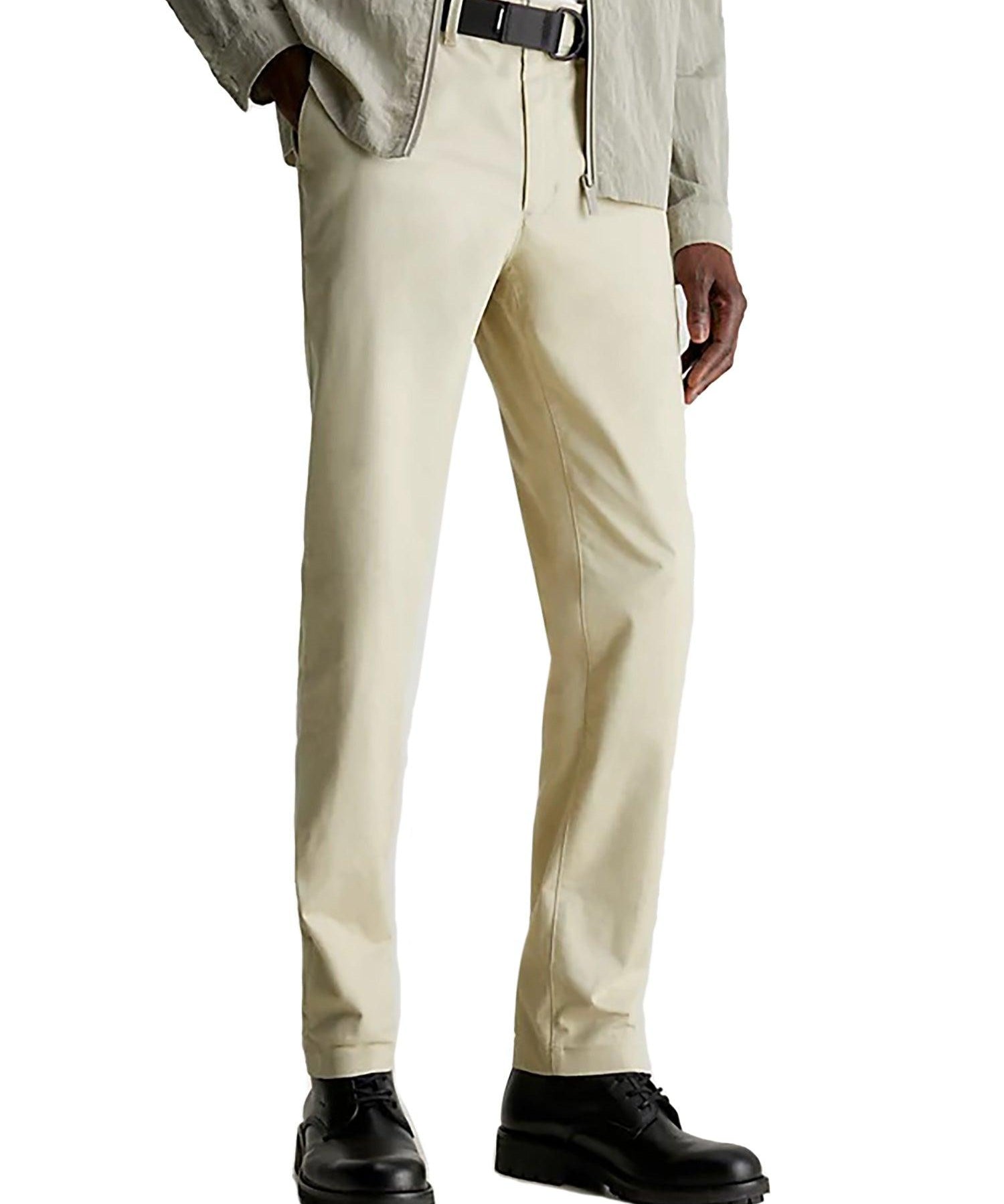 Pantaloni Chino con cintura beige - CityModa