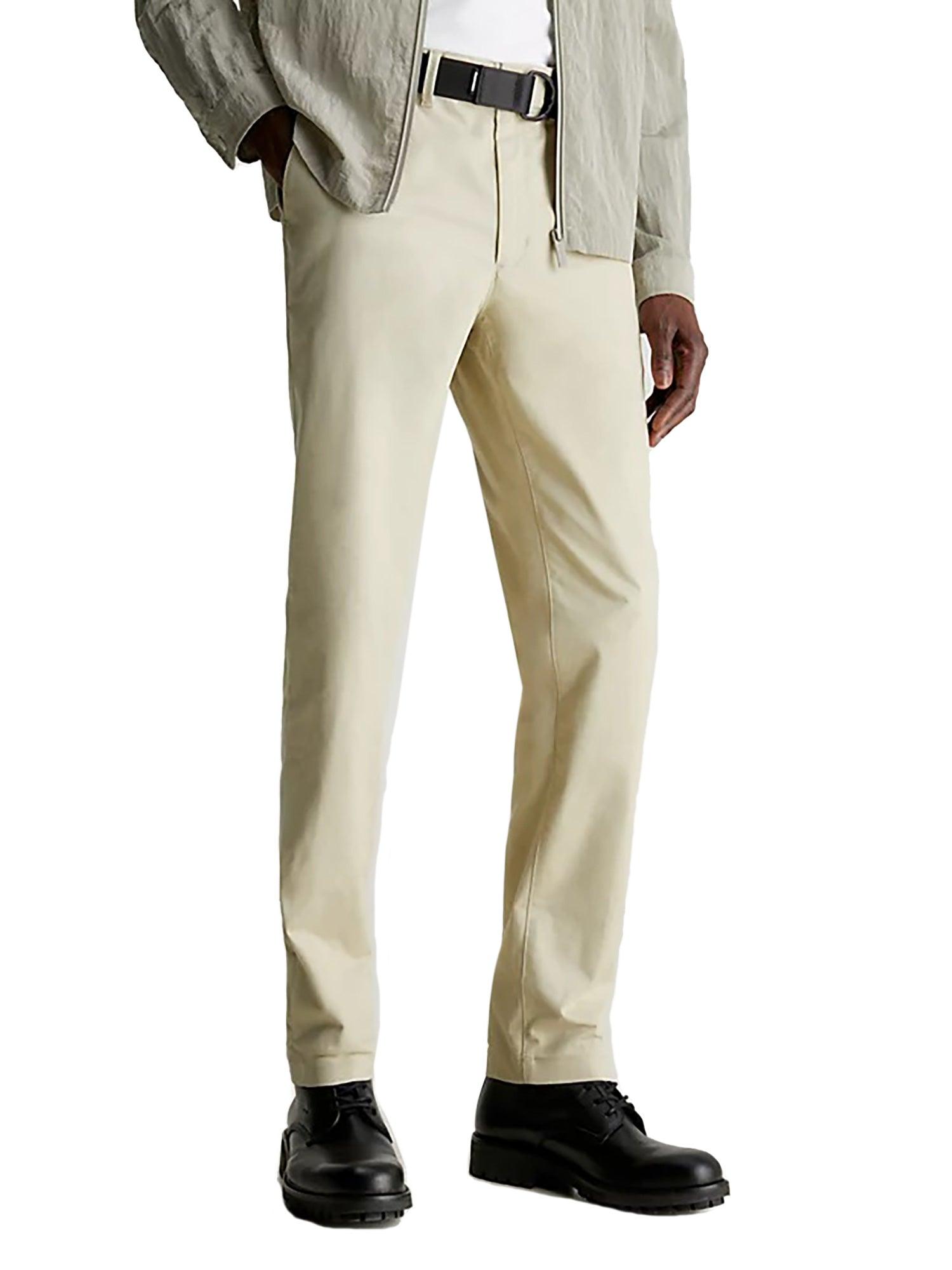 Pantaloni Chino con cintura beige - CityModa