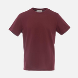 T-shirt in cotone elasticizzato melanzana