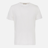 T-shirt in cotone e bamboo bianco