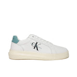 Sneakers Chunky bianco con inserto celeste - CityModa