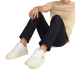 Sneakers Chunky bianco con inserto celeste - CityModa