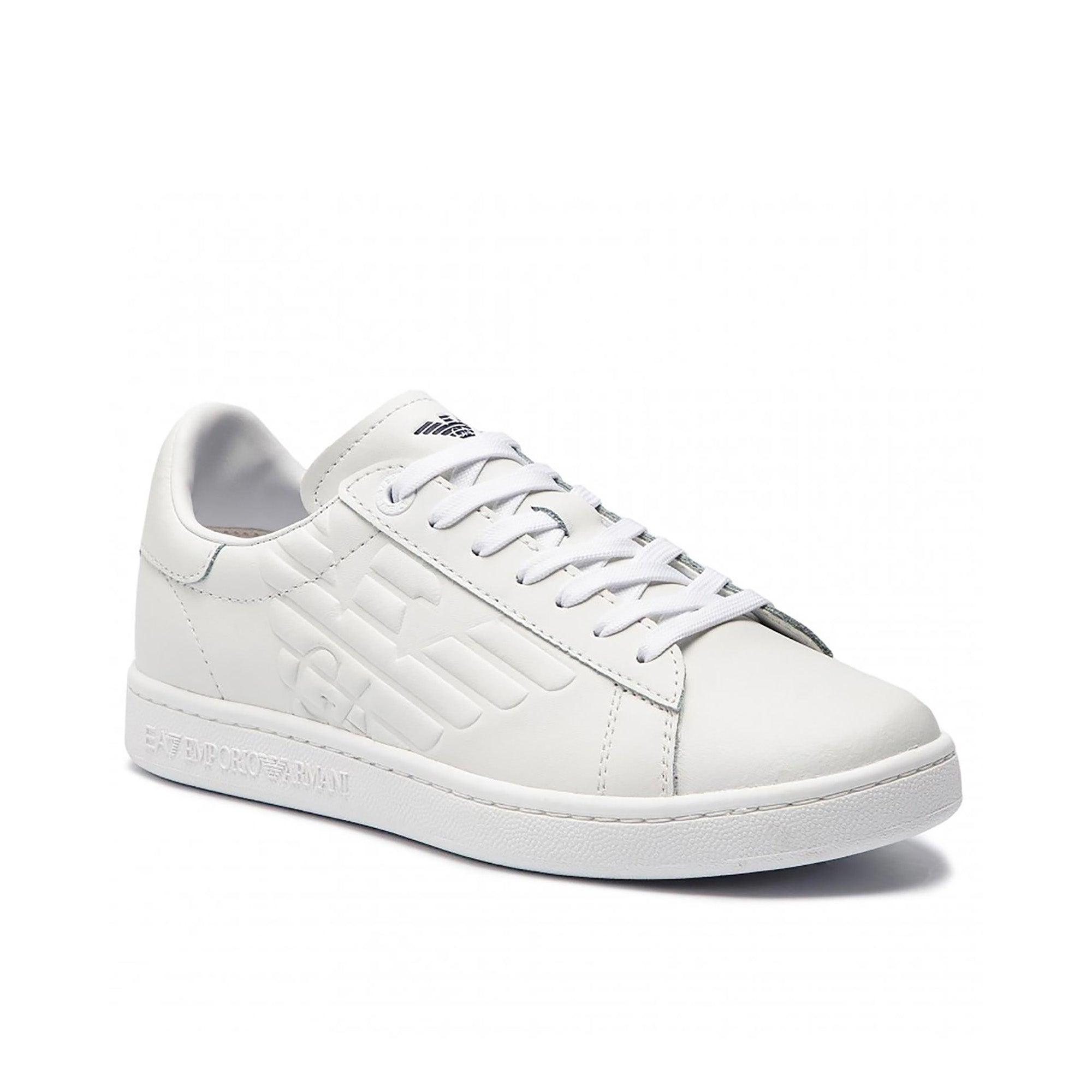 Sneakers logo impresso bianco - CityModa