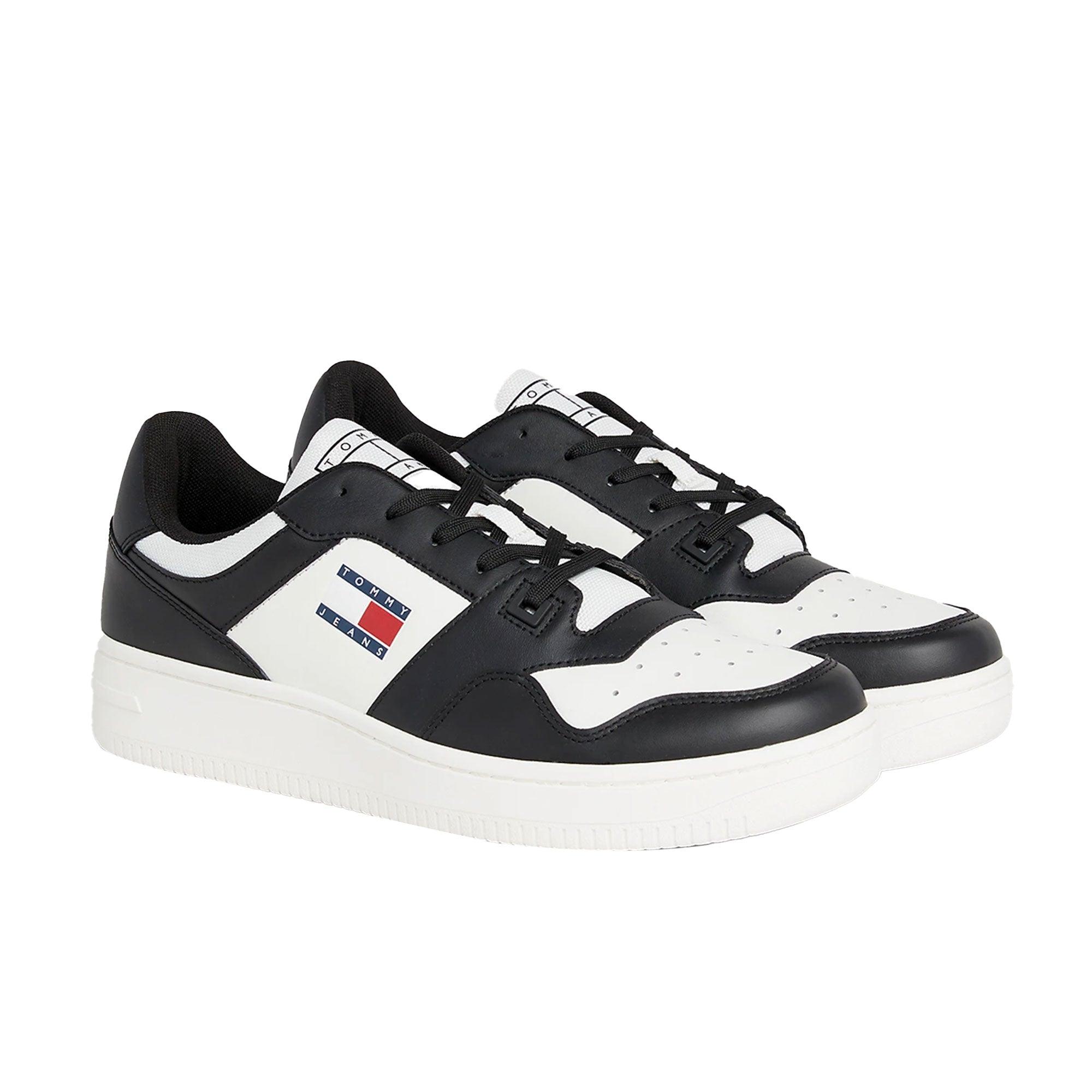 Sneakers TJM Retro stile basket nero/ecru - CityModa