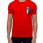 T-shirt Emblem cotone rosso - CityModa