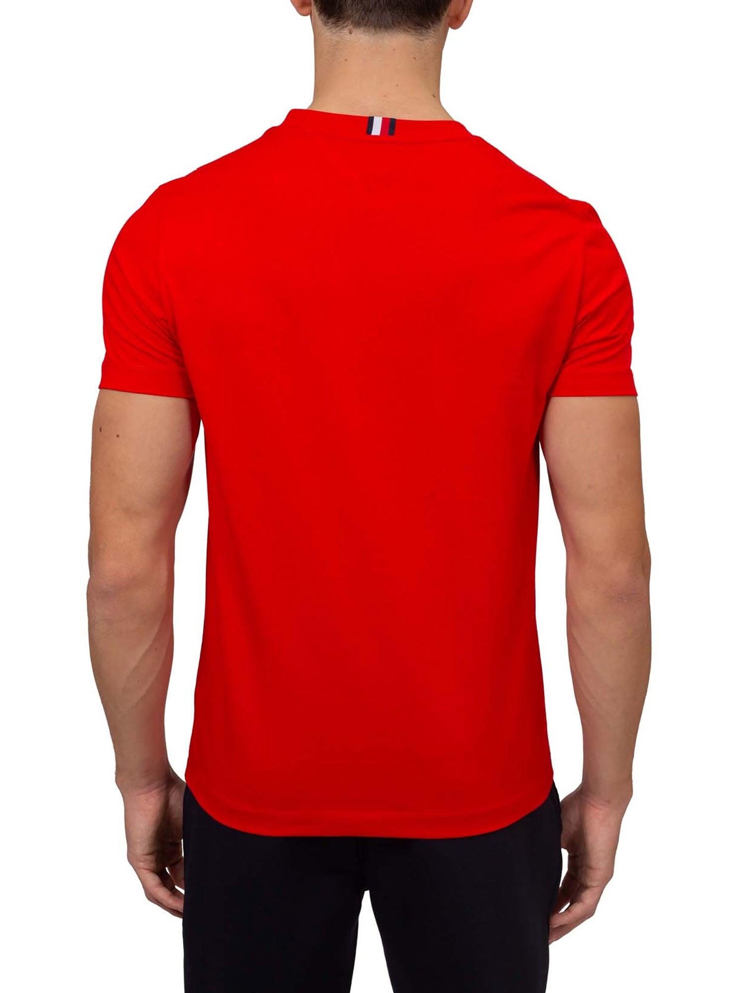 T-shirt Emblem cotone rosso - CityModa