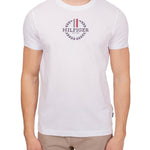 T-shirt global stripe wreath bianco - CityModa