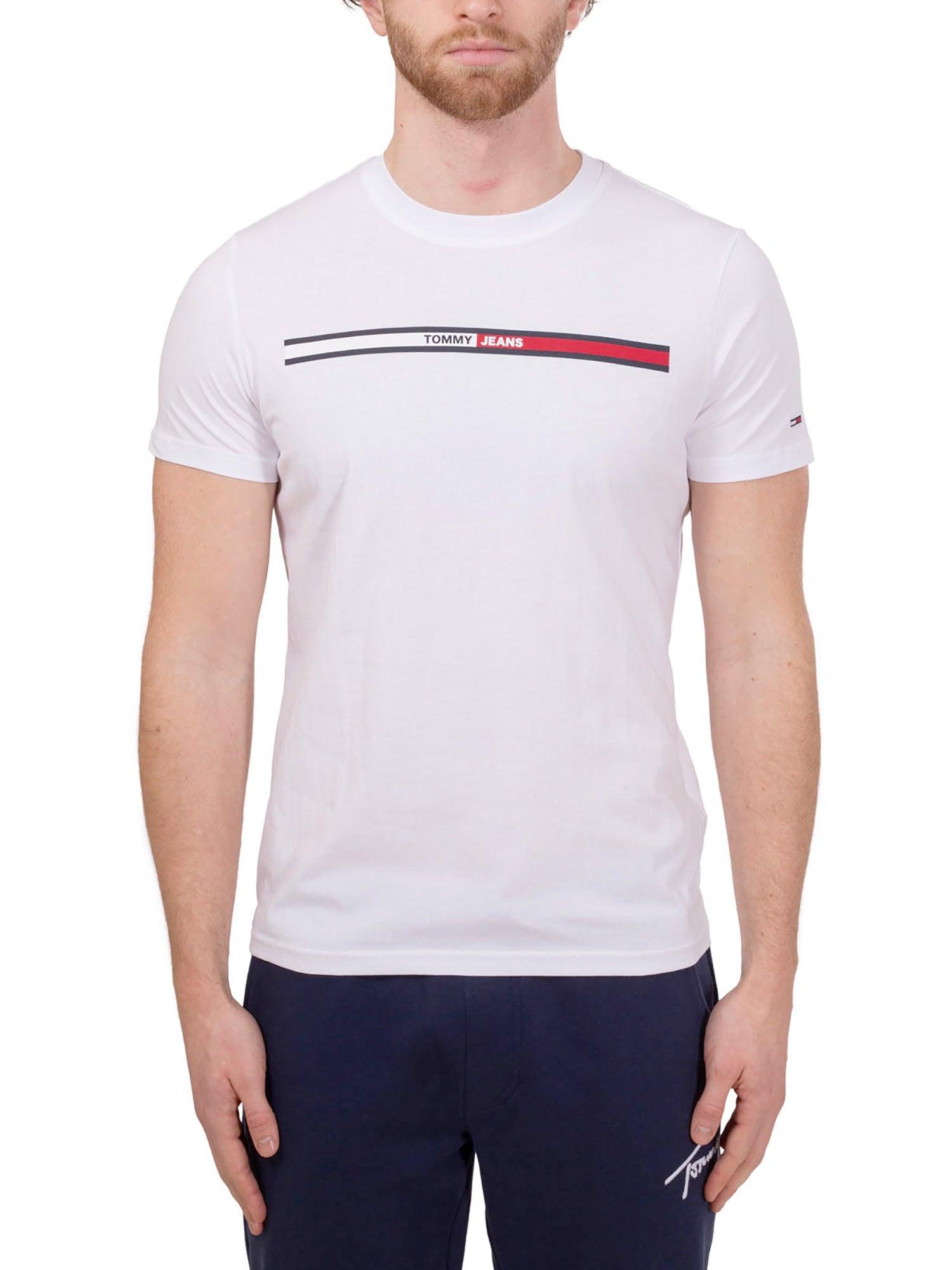 T-shirt Tjm essential flag bianco - CityModa