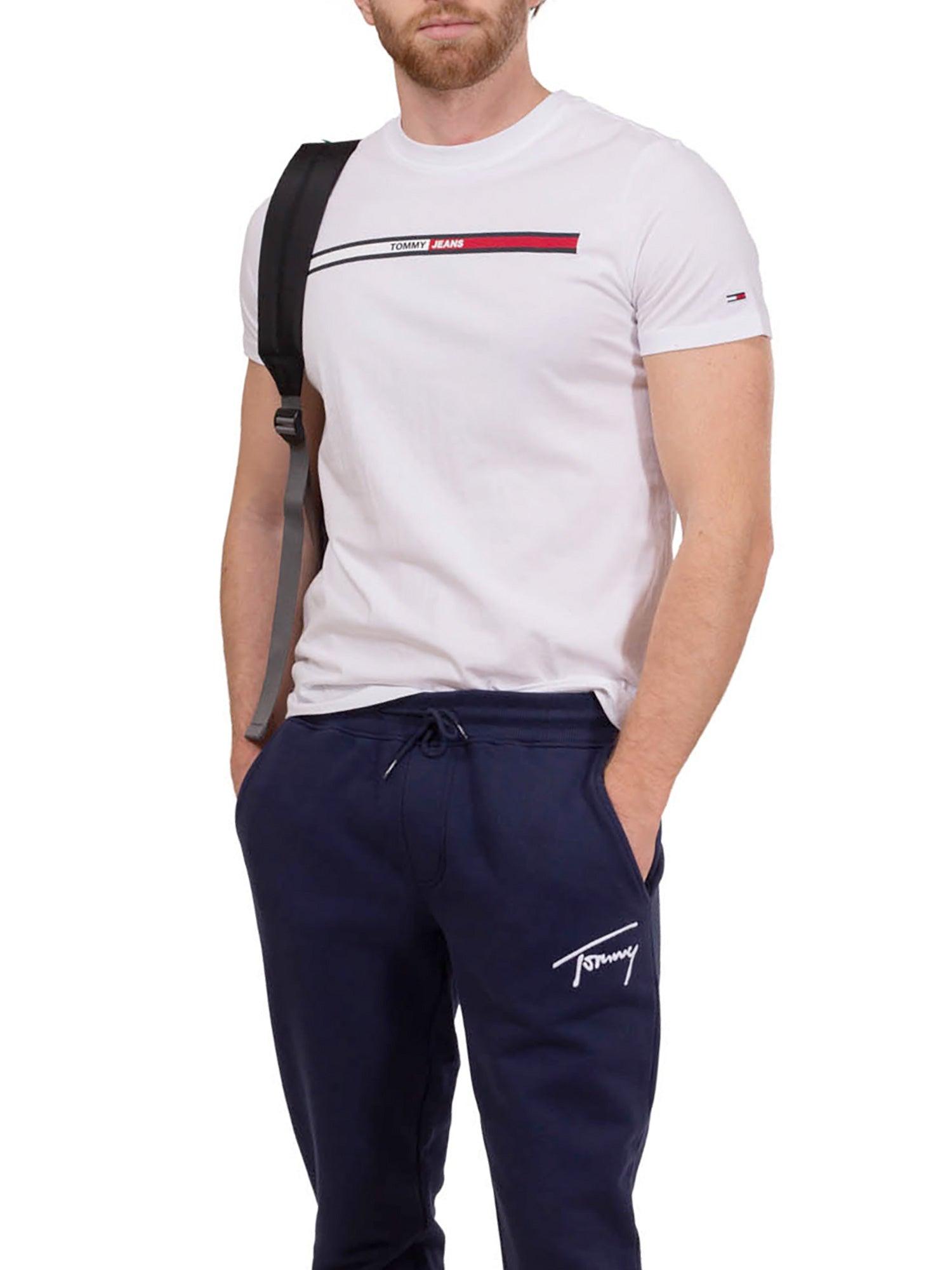 T-shirt Tjm essential flag bianco - CityModa